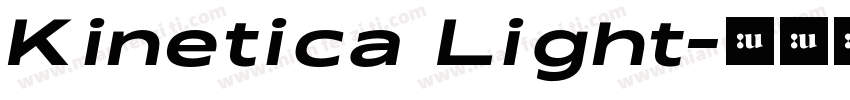 Kinetica Light字体转换